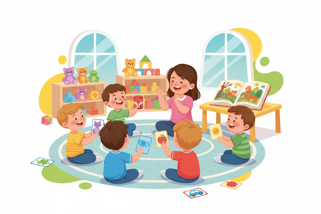 Cours d'anglais en présentiel pour enfants 3-5 ans